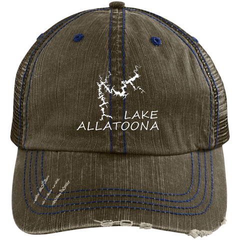 Image of Lake Allatoona Distressed Trucker Cap