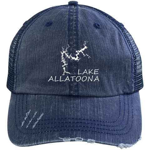 Image of Lake Allatoona Distressed Trucker Cap