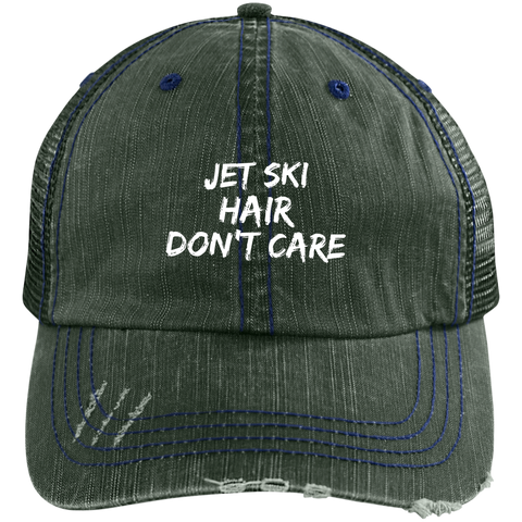 Image of Jet Ski Hair Distressed Unstructured Trucker Cap