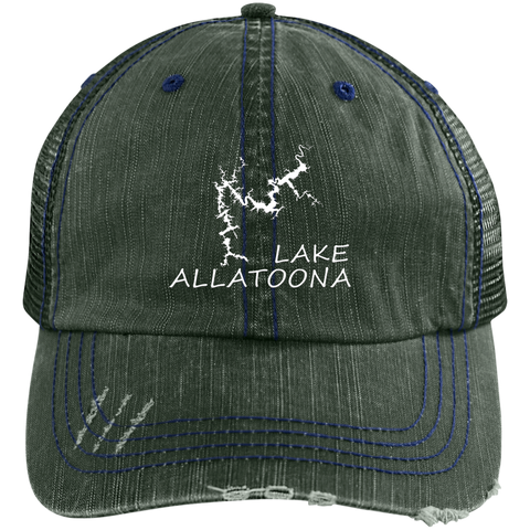 Image of Lake Allatoona Distressed Trucker Cap