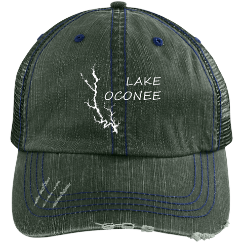 Image of Lake Oconee Distressed Trucker Cap