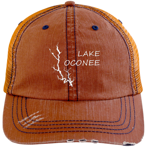 Image of Lake Oconee Distressed Trucker Cap