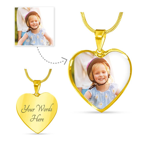 Image of Personalized Heart Shaped Necklace