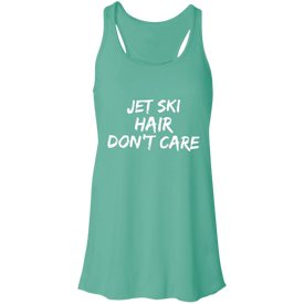 Jet Ski Hair Flowy Racerback Tank