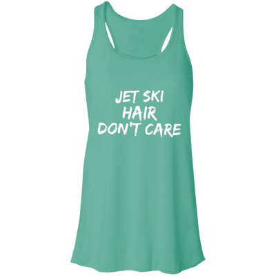 Jet Ski Hair Flowy Racerback Tank