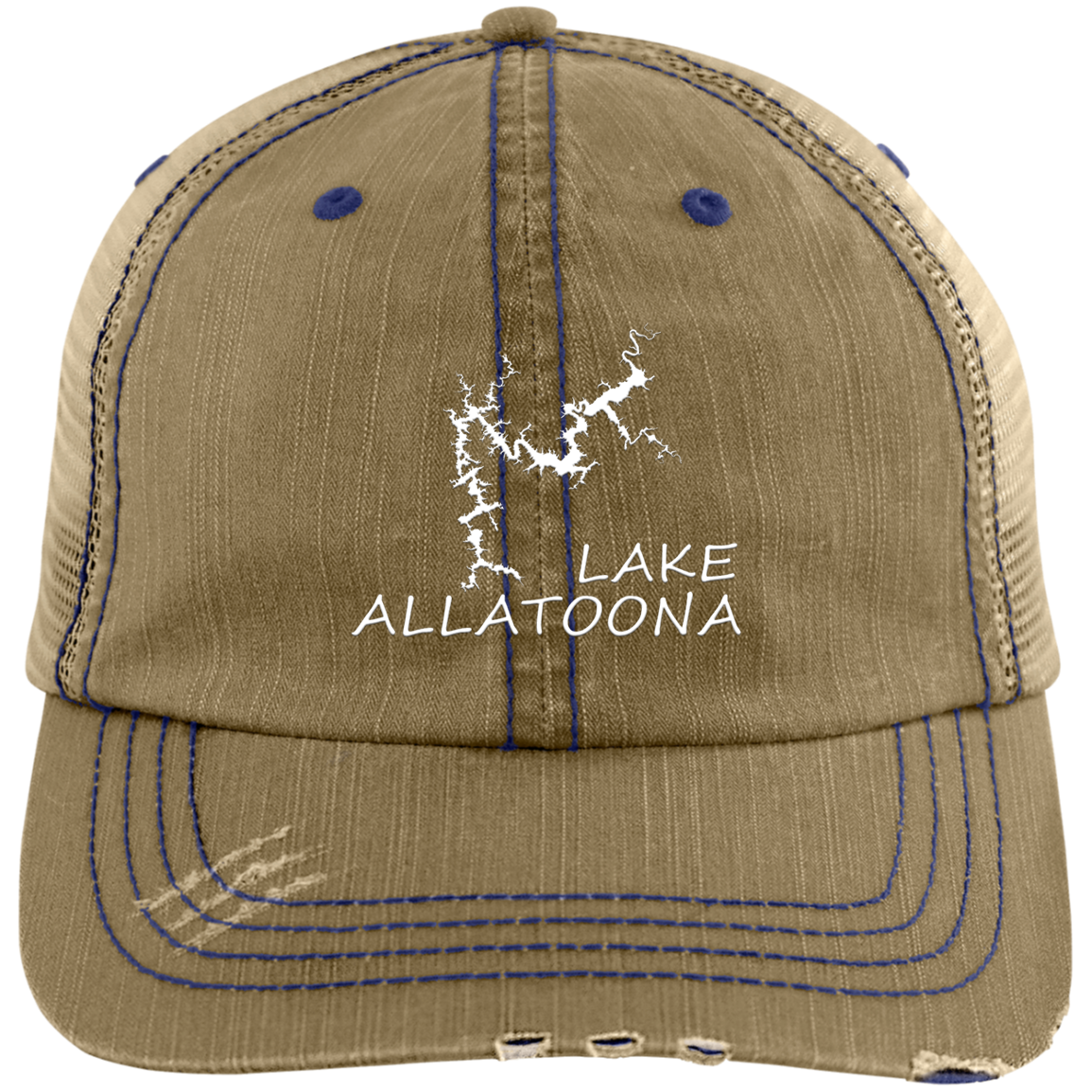Lake Allatoona Distressed Trucker Cap