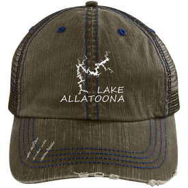 Lake Allatoona Distressed Trucker Cap