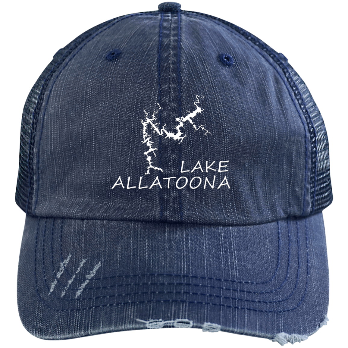 Lake Allatoona Distressed Trucker Cap