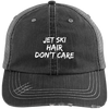 Jet Ski Hair Distressed Unstructured Trucker Cap