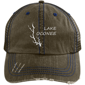 Lake Oconee Distressed Trucker Cap