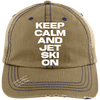 Keep Calm Distressed Unstructured Trucker Cap