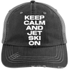 Keep Calm Distressed Unstructured Trucker Cap