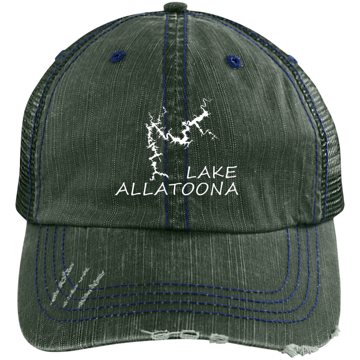 Lake Allatoona Distressed Trucker Cap