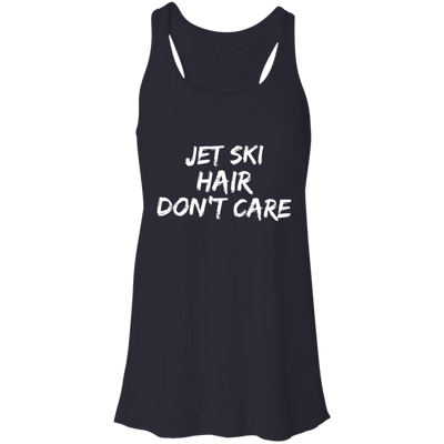 Jet Ski Hair Flowy Racerback Tank