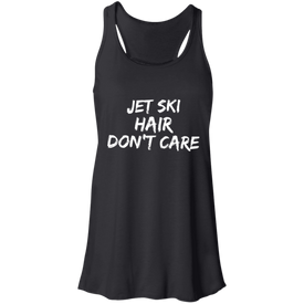 Jet Ski Hair Flowy Racerback Tank