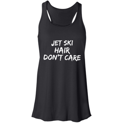 Jet Ski Hair Flowy Racerback Tank