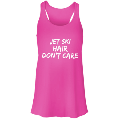 Jet Ski Hair Flowy Racerback Tank