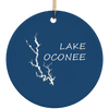 Lake Oconee Ceramic Circle Ornament
