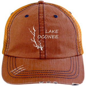 Lake Oconee Distressed Trucker Cap