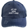 Jet Ski Hair Distressed Unstructured Trucker Cap