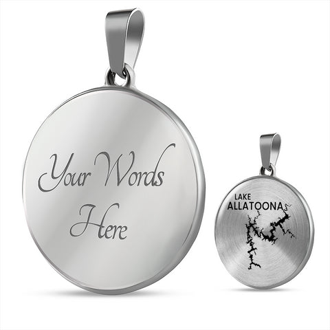 Image of Lake Allatoona Circle Necklace
