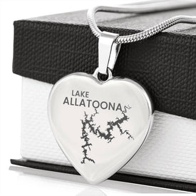 Lake Allatoona Heart Necklace