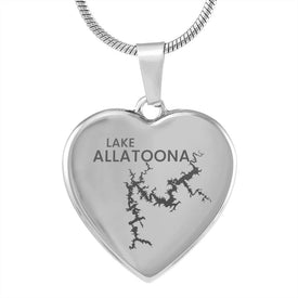 Lake Allatoona Heart Necklace