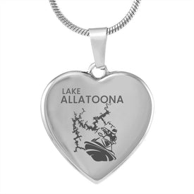 Lake Allatoona PWC Heart Necklace