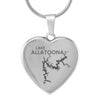 Lake Allatoona Heart Necklace