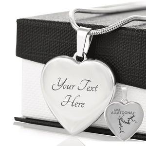 Lake Allatoona Heart Necklace