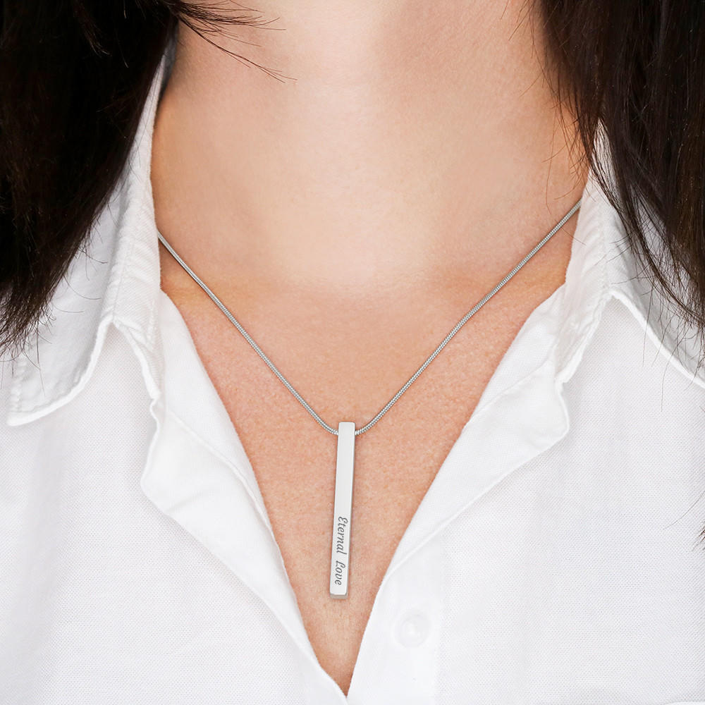 Personalized Vertical Stick Necklace