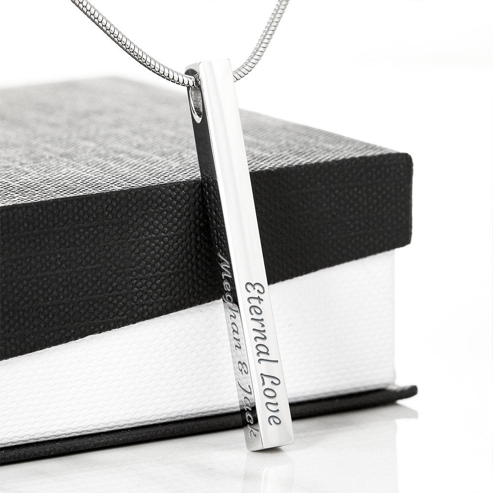 Personalized Vertical Stick Necklace