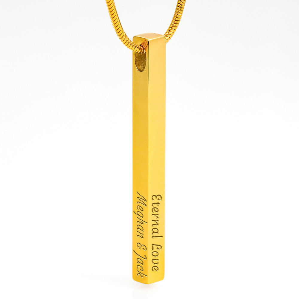 Personalized Vertical Stick Necklace