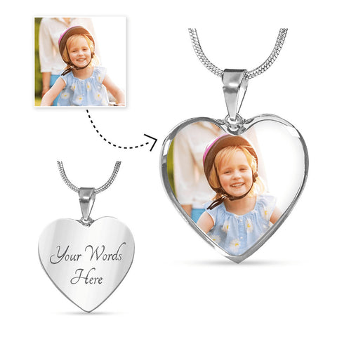 Image of Personalized Heart Shaped Necklace